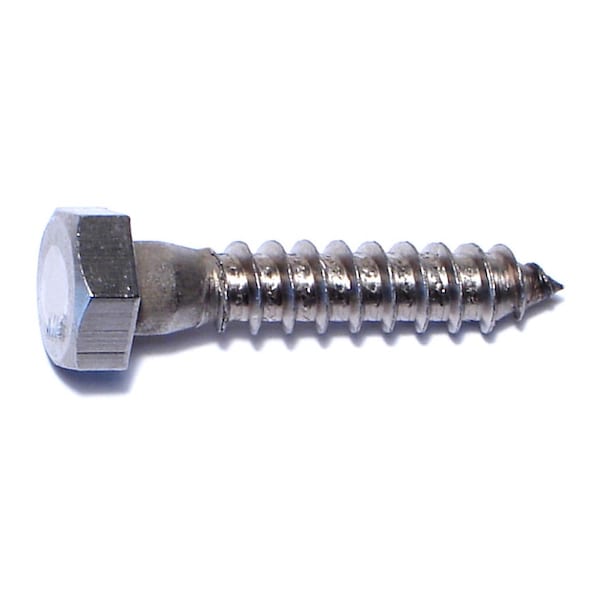 Midwest Fastener Lag Screw, 5/16 in, 1-1/2 in, Stainless Steel, Hex Hex Drive, 8 PK 65063 - main